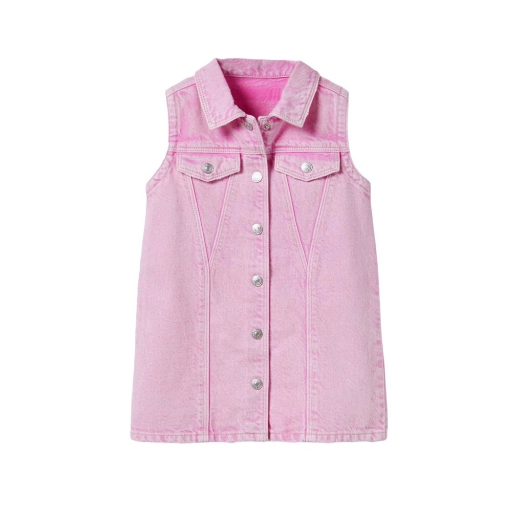 Zara toddler girl 3-4Y snap denim dress